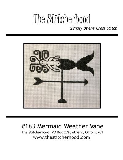Mermaid weather vane Cross Stitch Pattern