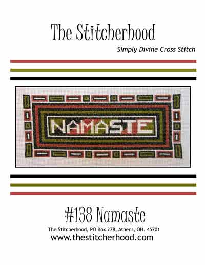 Namaste india Yoga Cross Stitch