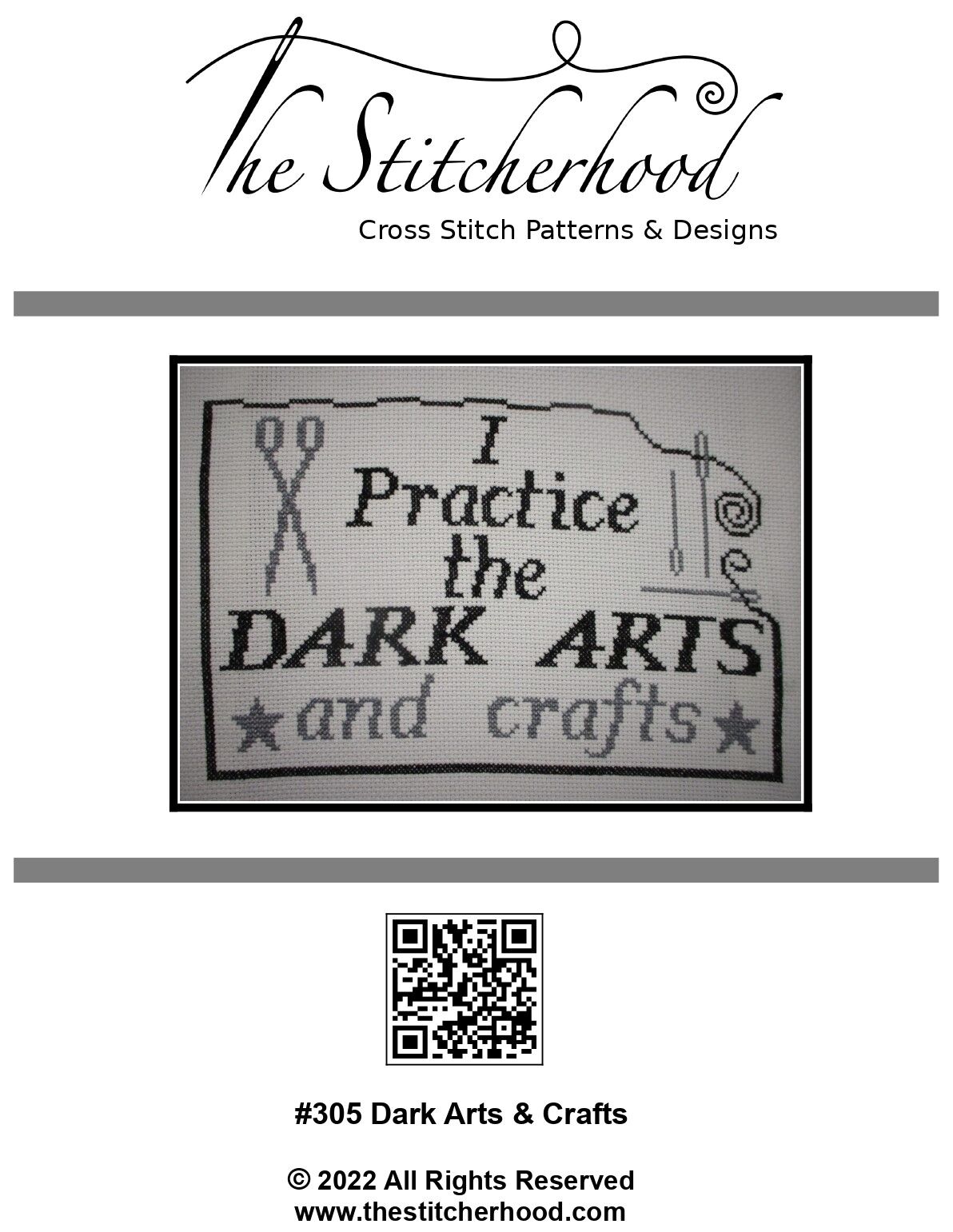 funny cross stitch pattern dark arts and crafts