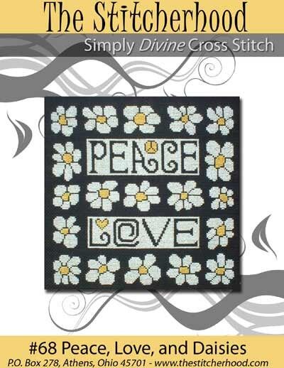 Hippie Retro Cross Stitch Pattern