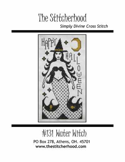 Halloween cross stitch mermaid