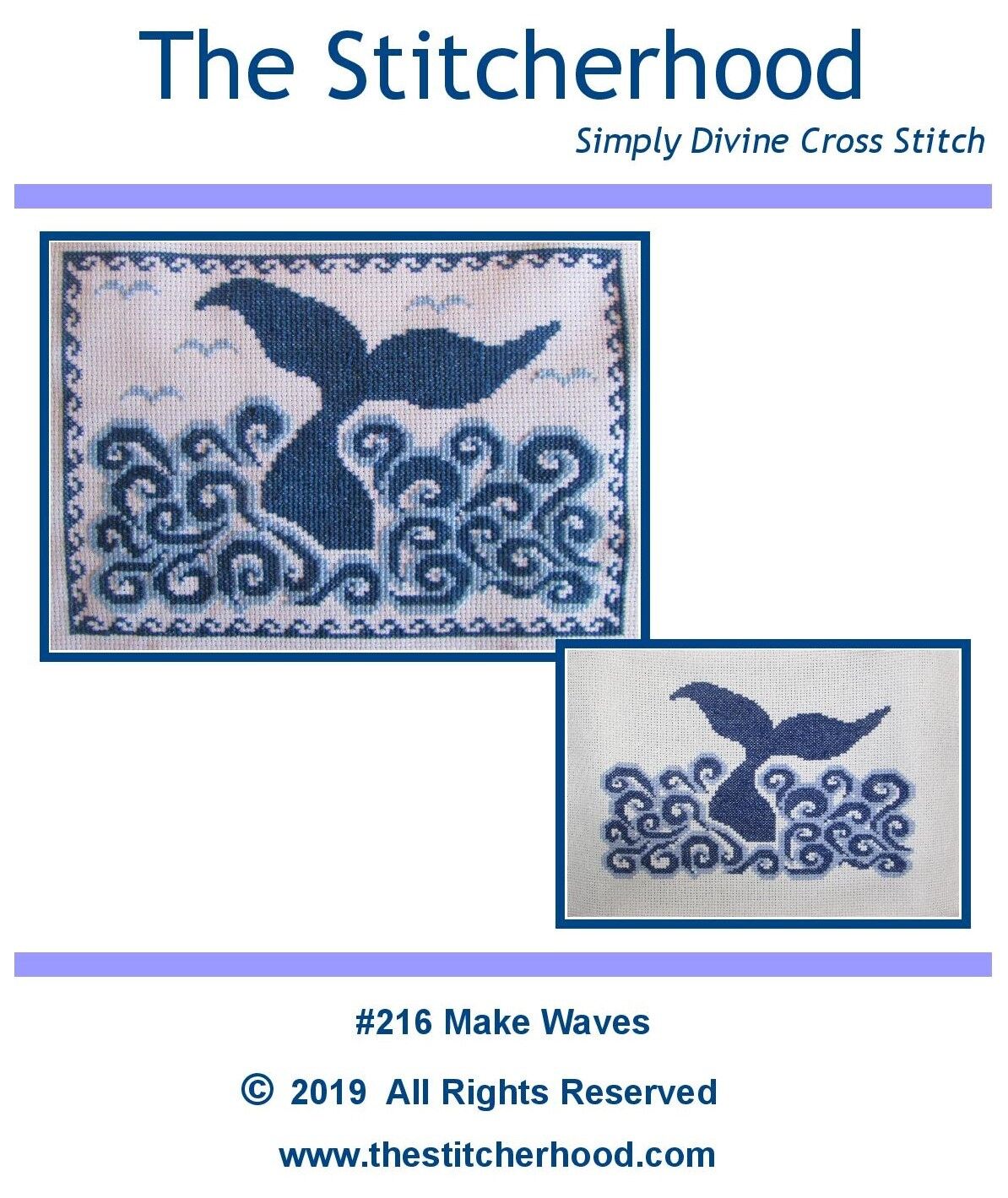 Nautical whale tale Cross Stitch