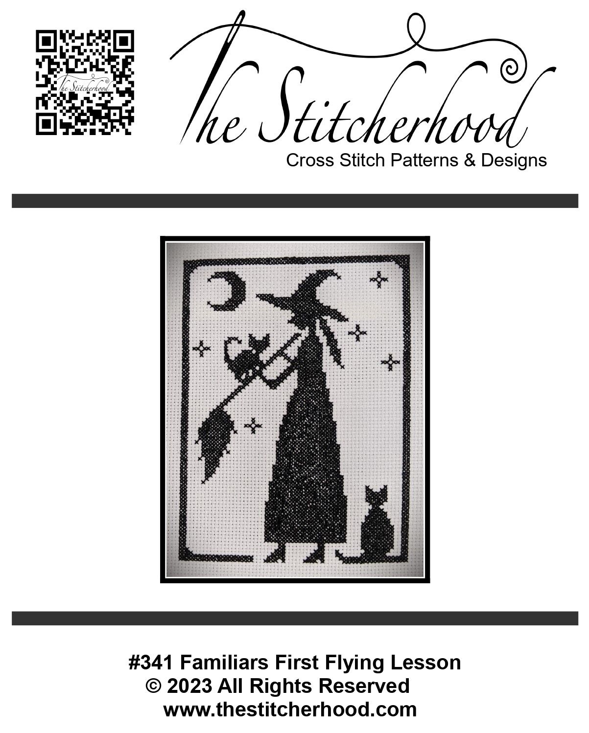 wicca witch Halloween cross stitch