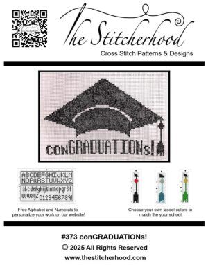 funny graduation gift cross stitch