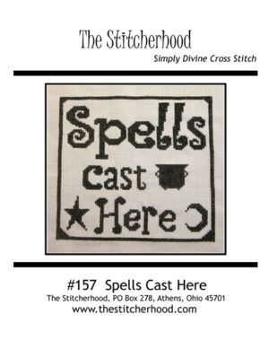 Halloween Spells witch Cross Stitch