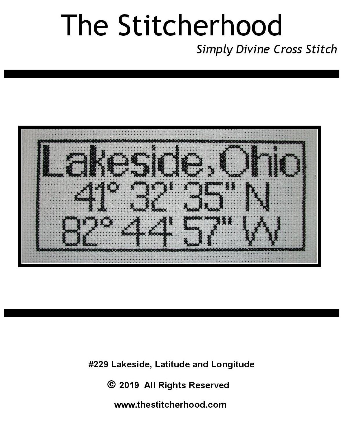 Lakeside Ohio Cross Stitch