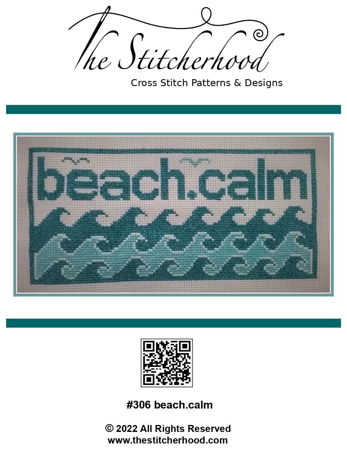 Summer beach Cross Stitch Pattern