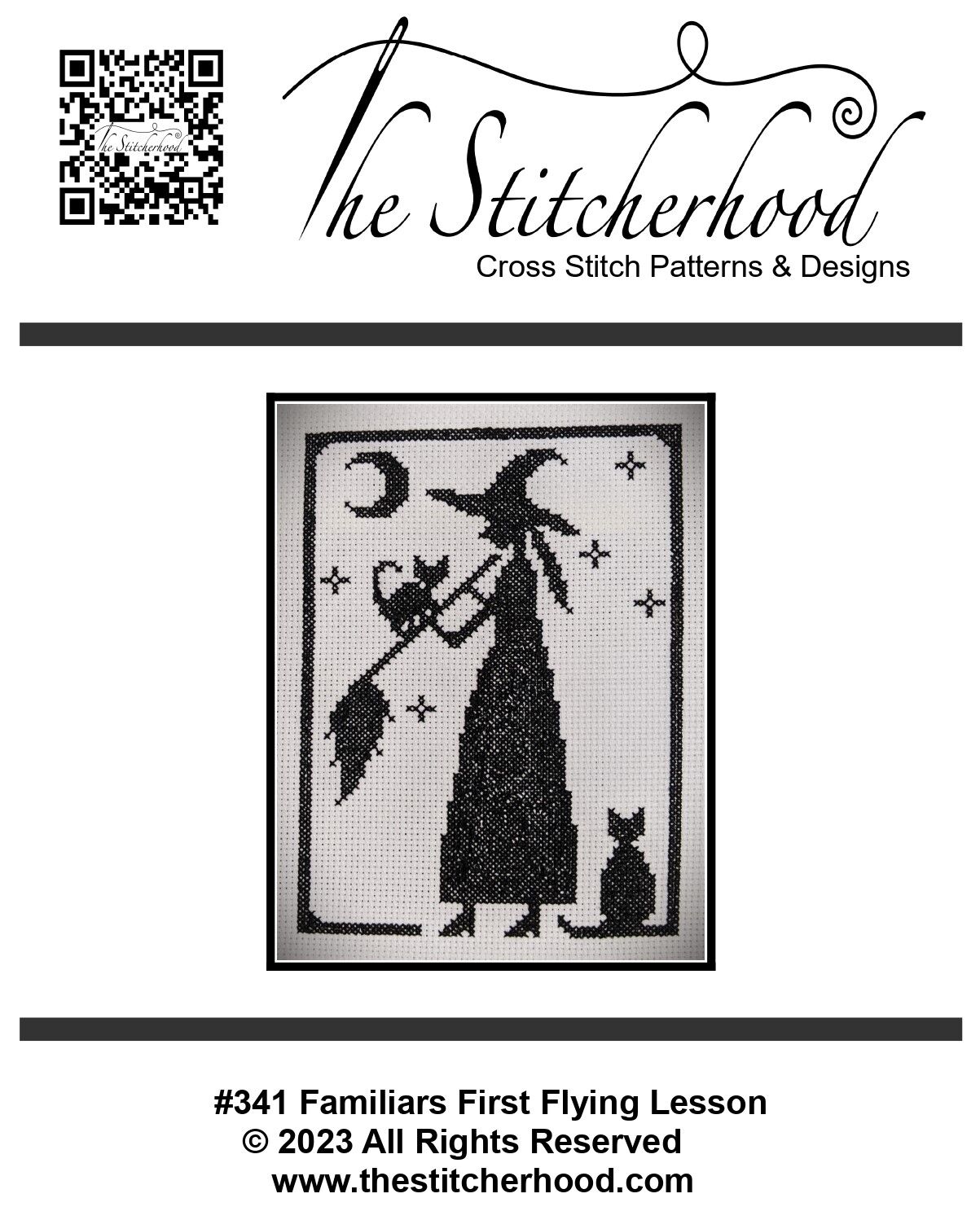 wicca witch Halloween cross stitch